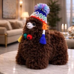 🦙🧸 Baby ALPACA PLUSH 100% Premium Extra-Soft Alpaca Fur Hypoallergenic